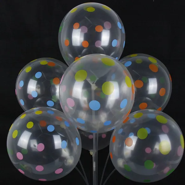 12 18 36 Inch Helium Printed Ballon Globos Custom Made Round Happy Birthday Number Printing Latex Clear Transparent Balloons photo-3