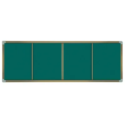 Sliding Blackboard Unit Horizontal Slider Chalkboard Cabinet Push Pull Whiteboard Push Pull Blackboard photo-5