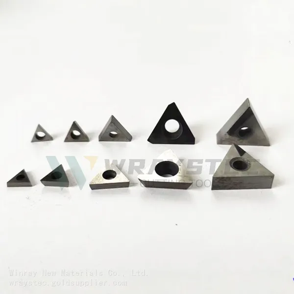 100% Carbide Raw Materials of PCD Inserts With High Hardness Carbide Base TNGA16T304/08