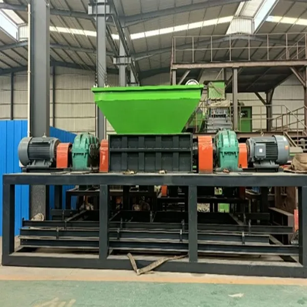 Heavy-Duty Twin Shaft Shredder for Steel Scrap, Car Body Shells, and Metal Drums