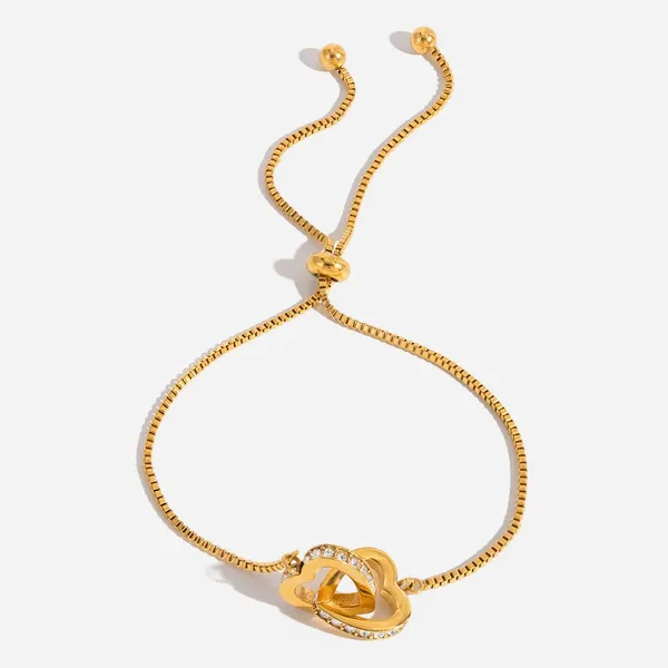 316L Surgical Steel Bracelet With 18K Gold PVD & Titanium Nitride Barrier photo-3