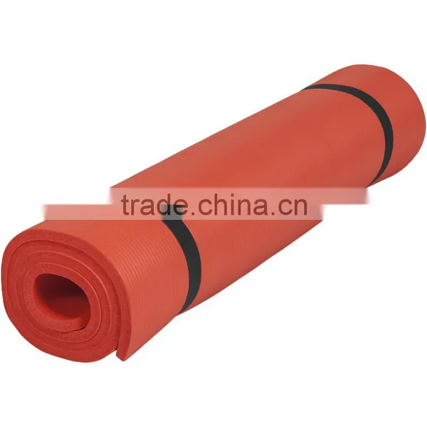 Yoga Mat Red Rolled up for Compact Storage photo-2