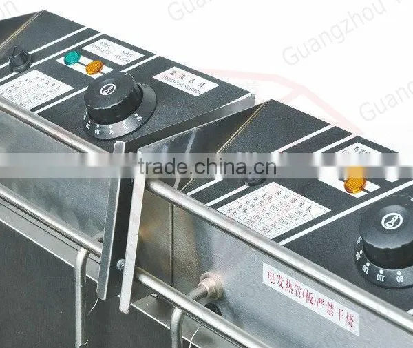 China Factory Freestanding Single Tank Double Basket Electrical Deep Fryer photo-2