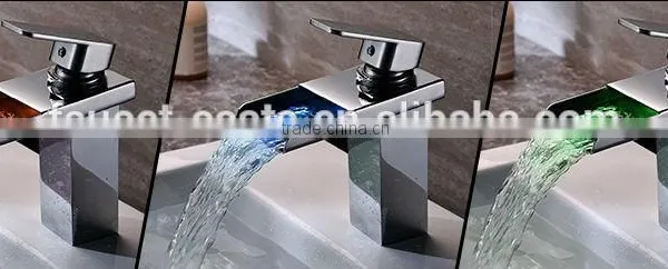 Single Handle Brass LED Basin Mixer photo-3