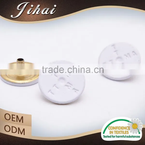 New Fashion Accessories Embossed Logo Metal Custom Clothing Snap Buttons photo-4