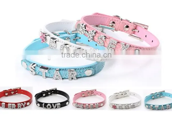 Manufacturer Selling Pet Supplies Crocodile Grain Can Diy Dog Name Dog Collars photo-2