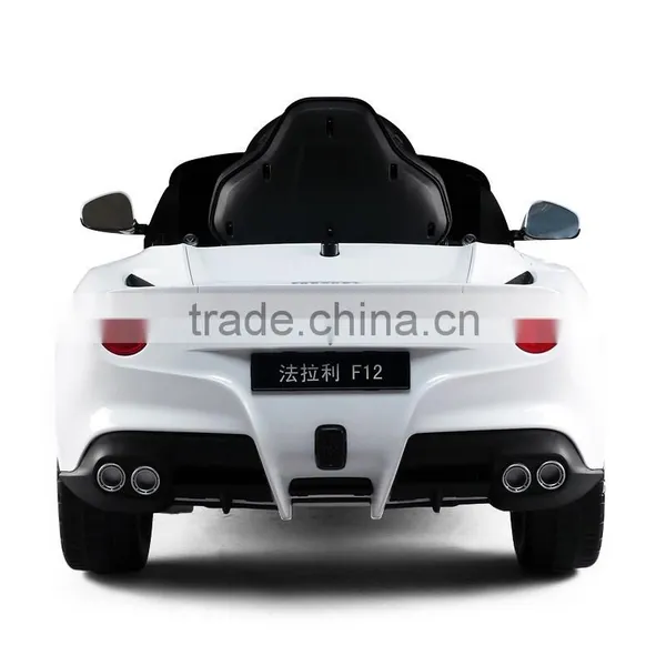 Battery Opreated PP Plastic Type Ferrari F12 Licensed Ride on Car for Kids photo-3
