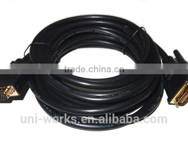 High Quality 24+5DVI to VGA Cable Monitor Cable photo-4