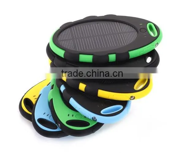 Hot Selling Fashion Design Waterproof 5000mah Solar Powered Charger