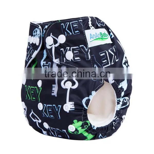Cuties Cartoon Babies Cloth Diaper / Reusable One Size Printed Cloth Diaper Nappies photo-3