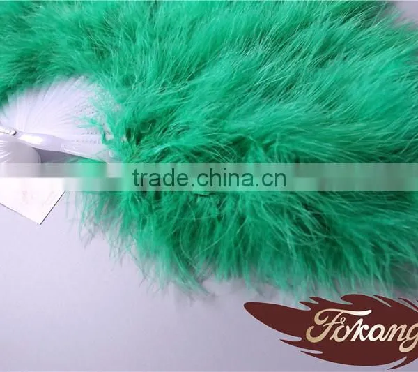 Christmas Occasion Chinese Feather Hand Fans And Turkey Feather Fan For Wedding Decoration photo-5