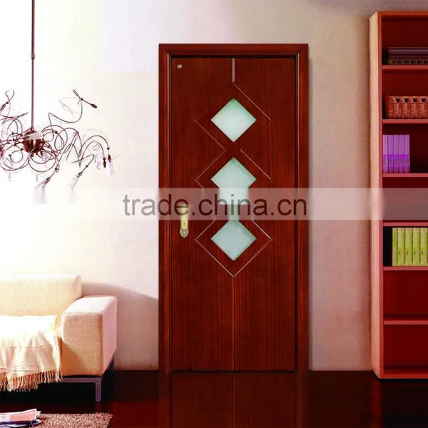 Economic White Oak Timber Glass Interior Soundproof Door photo-5