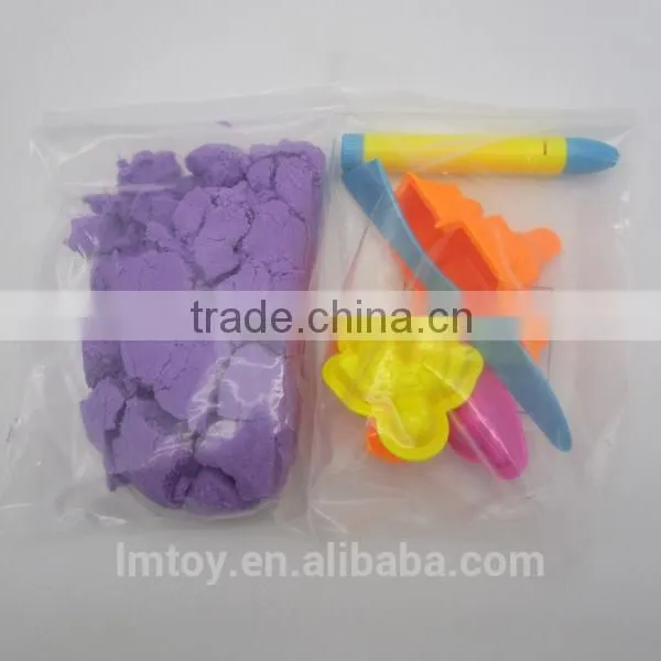 Dark Shining Soft Moving Sand With Light Pen ,cookies ,car,castle & Cake Style photo-2