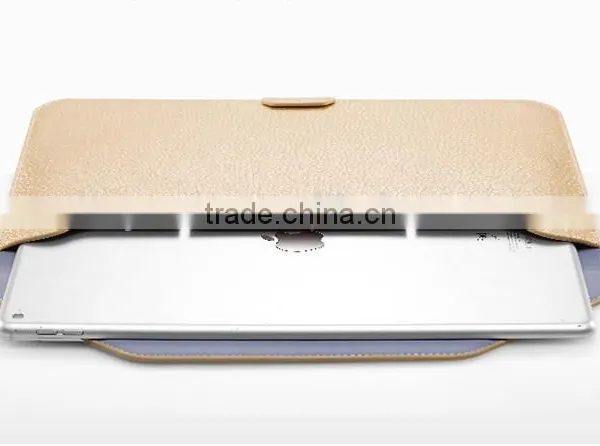 for IPad Pro 12.9 Leather Sleeve With Kick Stand, Wallet Sleeve Case for Macbook 12 Inch, Ultrathin Carrying Bag With Stand photo-5