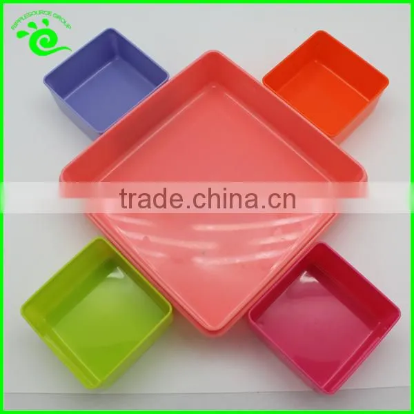 ~ 4 Compartment Bento Storage Plastic Portable Kids Lunch Box photo-2