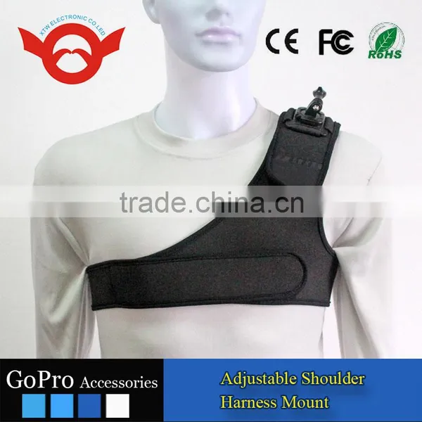 2016 Newest go Pro Camera Adjustable Shoulder Strap Mount for go Pro Hero Camera Xiaomi yi Camera photo-2