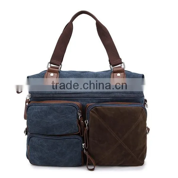 Factory Price Square Pattern Men Outdoor Sport Luggage Travel Tote Bag photo-3
