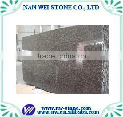 Brown Granite Countertop, Vanitity, Stairs Tiles