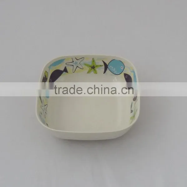 Eco-Friendly Bamboo Fiber Square Bowl photo-3