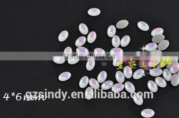 Korean Style Glass Resin Stone Opal Color Decorative Stones ZX:SZ573 photo-2