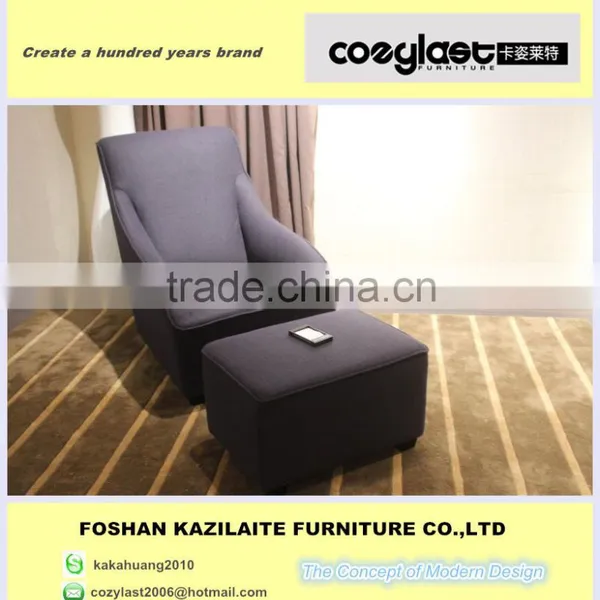 Hotel High Back Chair With Footrest
