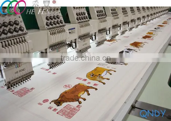 16 Heads 9 Needles Computerized Operation Flatbed Embroidery Machine photo-2