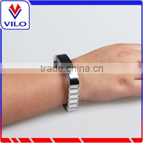 Premuim Metal Ceramics Bracelet Strap for Fitbit Alta Stainless Steel Band photo-6
