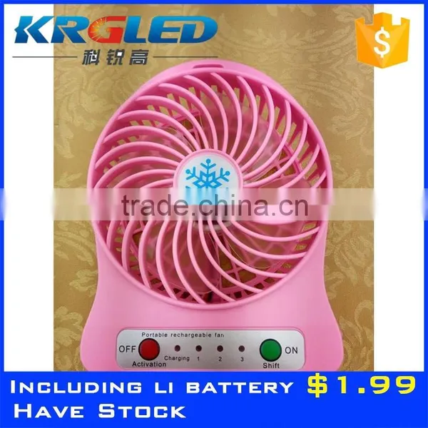 2016 Hot Sale Flexible Rechargeable Mini Fan Cheap Mini Fan photo-6