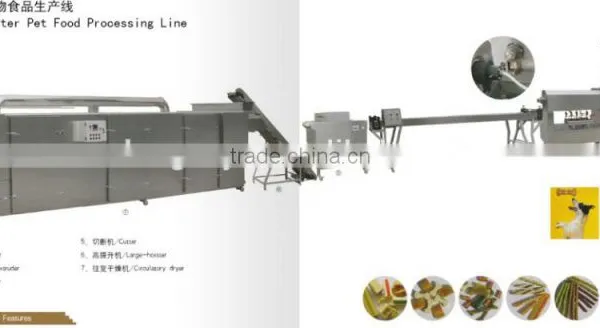 pet dog chews food automatic processing line