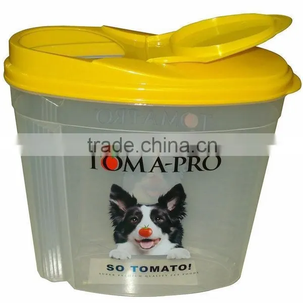 H508B 2KG 5liter Plastic pp Pet Food Container