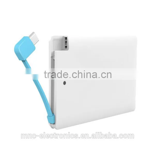 2016 Hot Promotional Gift Custom Logo 2500mah Portable Ultra Thin Credit Card Size Power Bank Battery Pack Charger Supplier's Choice photo-3