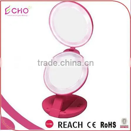 3 -way China Small Cosmetic Folded Bag Mirror, Concave Glass Mirror, Colored Mirror Glass, Vinyl Backed Safety Mirror Supplier photo-4