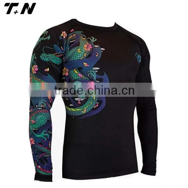 Custom Printed Rash Guard Wholesale Compression Shirts Quality Choice photo-4