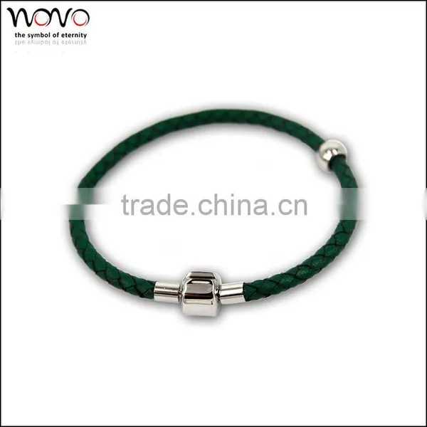 Fashion Jewerly Cheap Stain Less Steel 2014 Newest Handmade Fashion Leather Bracelet photo-3