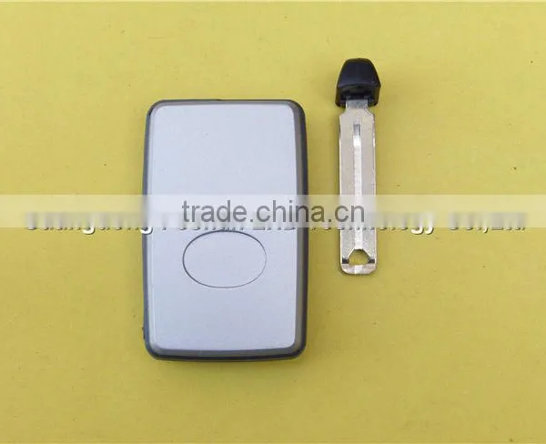 Uncut Emergency Key 2 Buttons Smart Remote Key Blank for Toyota Avalon Color Silver photo-3