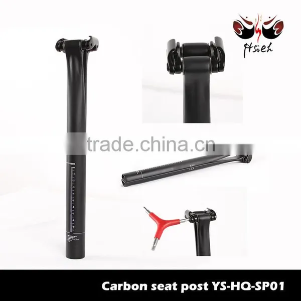 Adjustable Seat Post Carbon 3k for Bike Saddle photo-6
