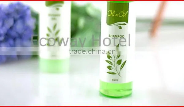 Tall Thin Hotel Shampoo Bottle With Adhesive Label photo-2
