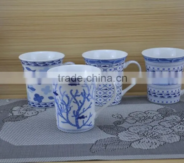 11OZ Knitting Full Decal Printed Coffee Cups, Shiny Surface Porcelain Mug, KL5004-1055 photo-4