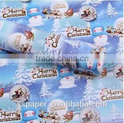 Hot Sell Christmas Design Paper New Designs 60g Gift Wrapping Paper Sheet Custom Packaging photo-2