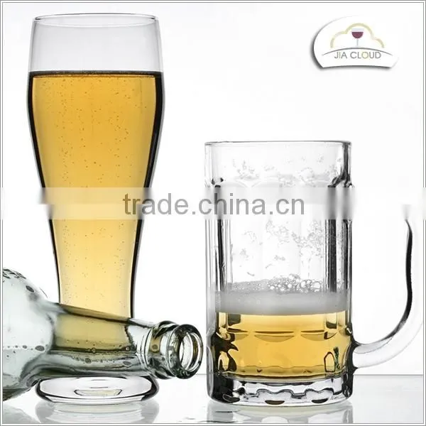 Beer Glass With Handle Machine Made Beer Glass Mug