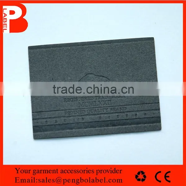 Eco-friendly Factory Custom Jeans Embossed Logo Leather Labels photo-4