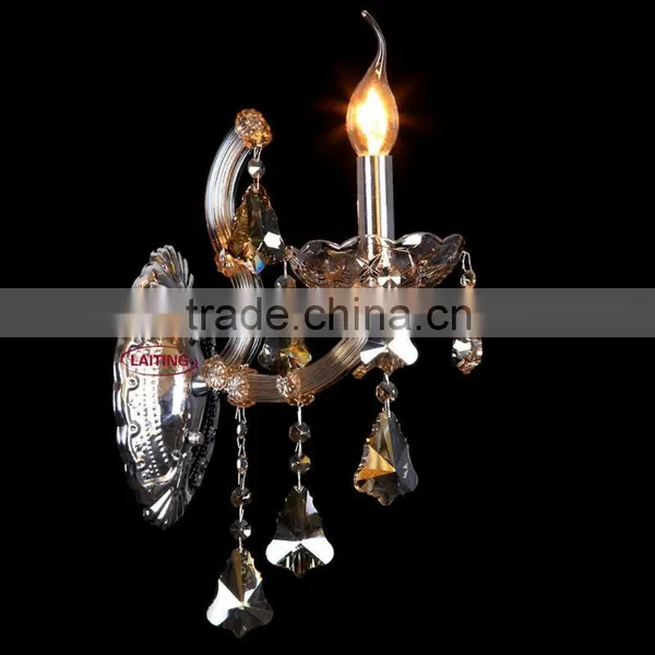 Crystal Candles Wall Sconces for Bedroom photo-3