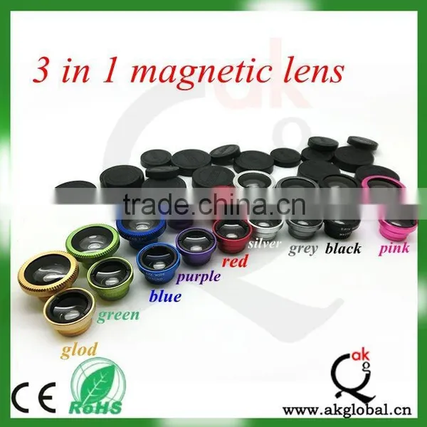 New 180 Degree Fish Eye Lens + Macro Lens Magnetic Mount For Iphone photo-6