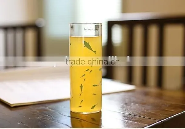 Round Thin Glass Juice Cup Clear Tea Coffee Cup photo-4