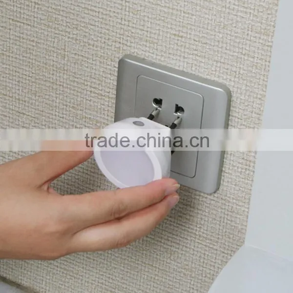 Auto Yellow White LED Light Sensor Control Bedroom Night Lights Bed Lamp photo-2