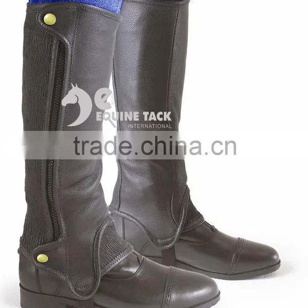 Leather Half Gaiters, Half Chaps Made of Leather