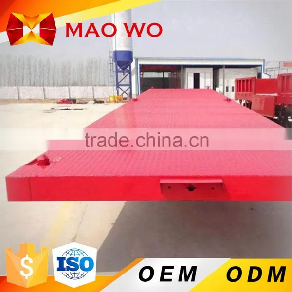 Best Quality 13 Ton Axles 28 Ton Landing Leg 90 King Pin Flatbed Semi-trailer for Sale photo-4