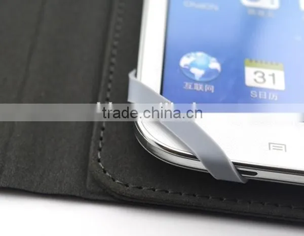 Book Design PU Leather Universal Folio Case for Tablet With Rotating Stand photo-4