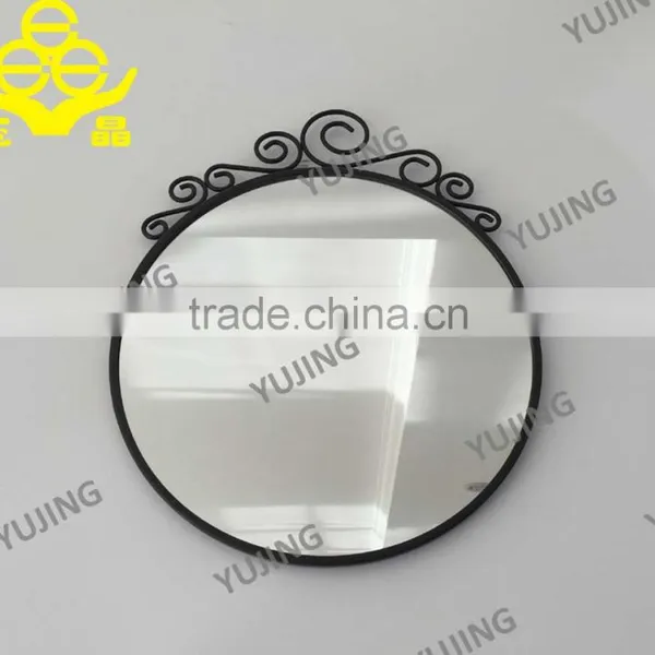 YUJING 4mm Wholesale Iron Frame Decorative Wall Mirror photo-4