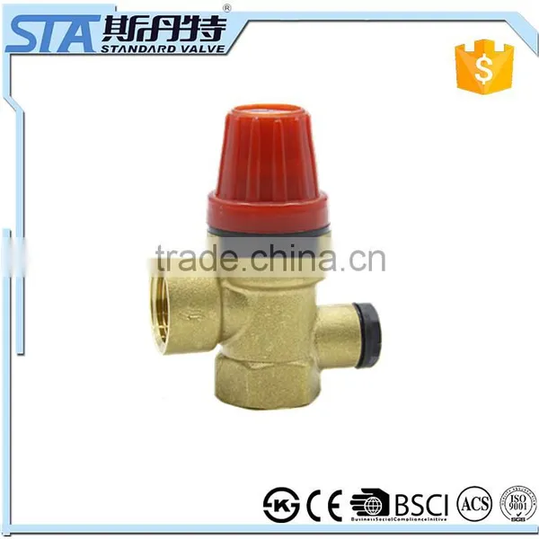 ART.5058 Super Manufacturer2.5 3 6 7 8 Bar UK Style Bsp Threaded Forged Brass Safety Valve Parts Seeting Installation in Boiler